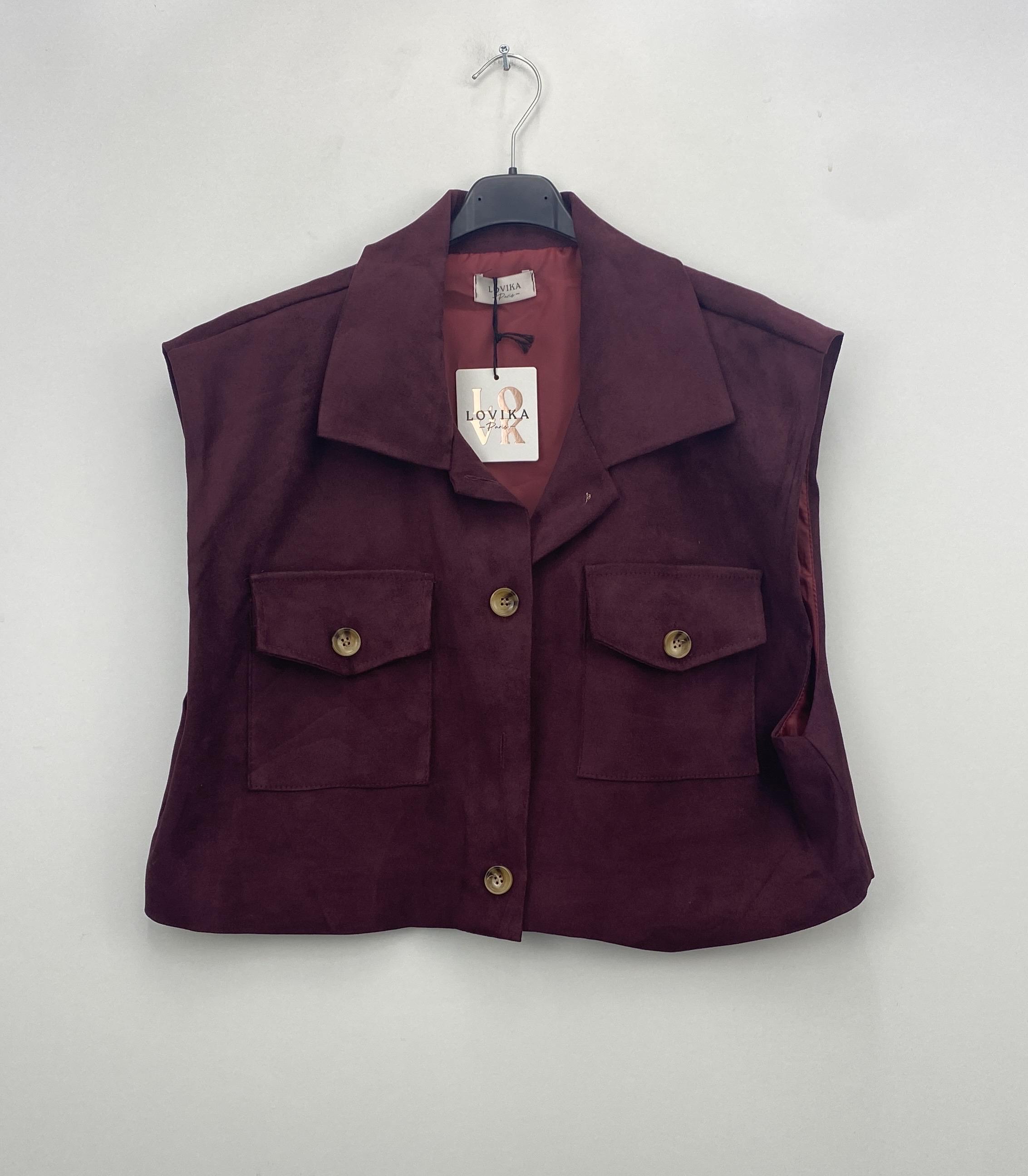 Gilets Femme Camel LOVIKA 50689 #c Efashion Paris