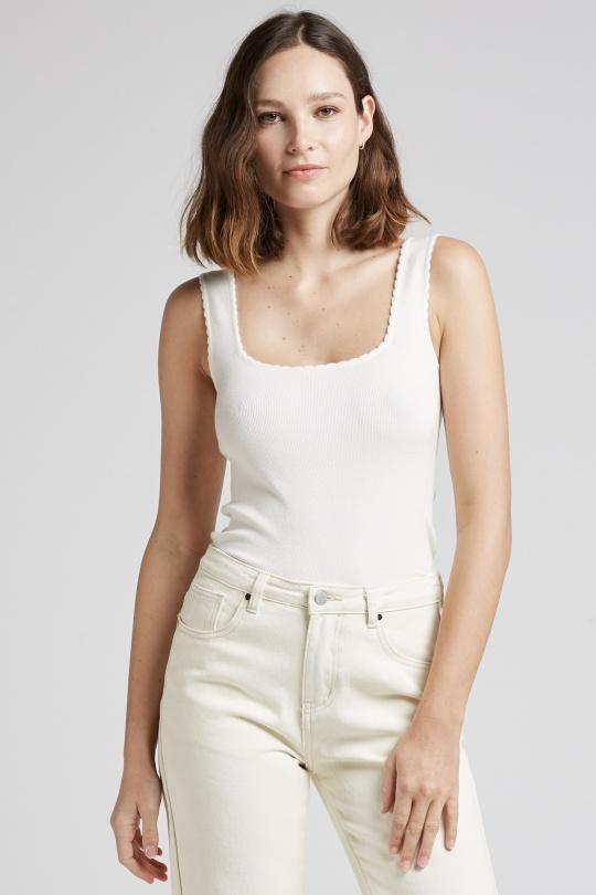 Débardeurs Femme Crème Andy & Lucy DARIO Efashion Paris