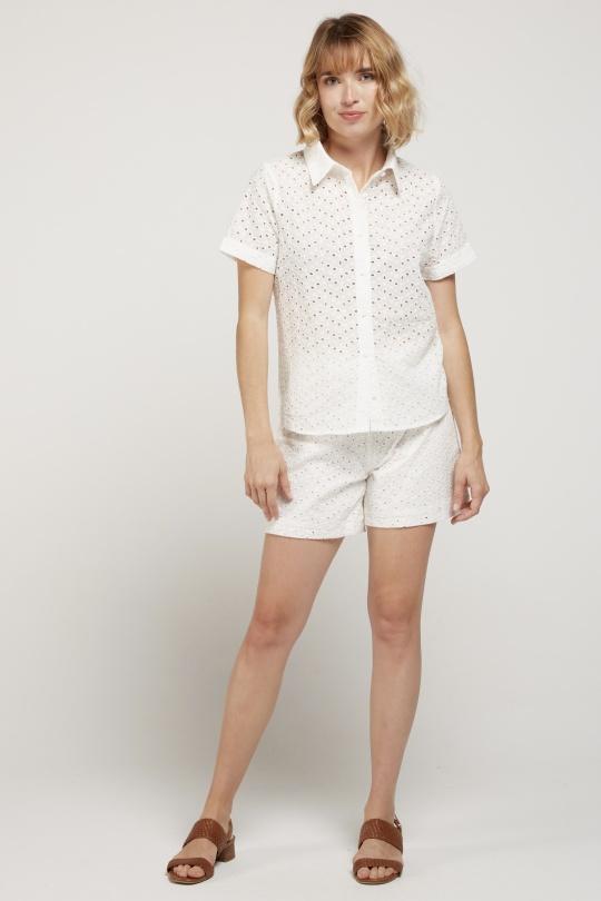 Shorts Women White Andy & Lucy ALOHA Efashion Paris