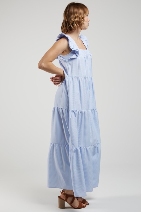 Robes longues Femme Bleu Andy & Lucy MALO Efashion Paris