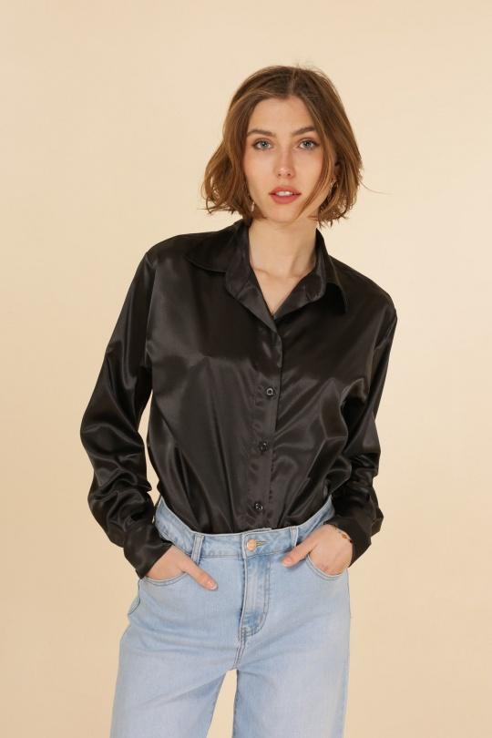 Chemises Femme Noir Mela Mode Paris 15049 Efashion Paris