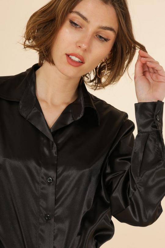 Chemises Femme Noir Mela Mode Paris 15049 Efashion Paris
