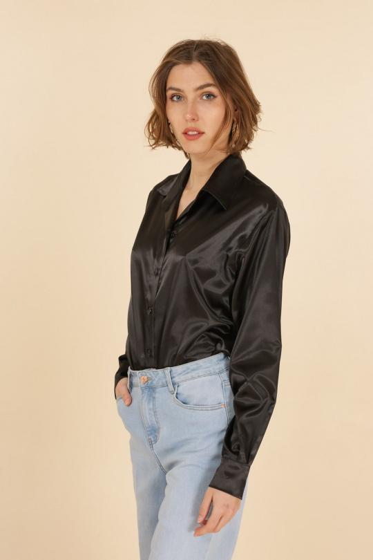 Chemises Femme Noir Mela Mode Paris 15049 Efashion Paris