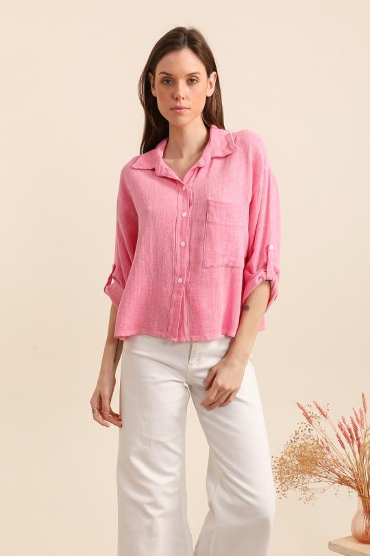 Chemises Femme Fuchsia/Rose Pretty Collection CHEMISE-LC Efashion Paris