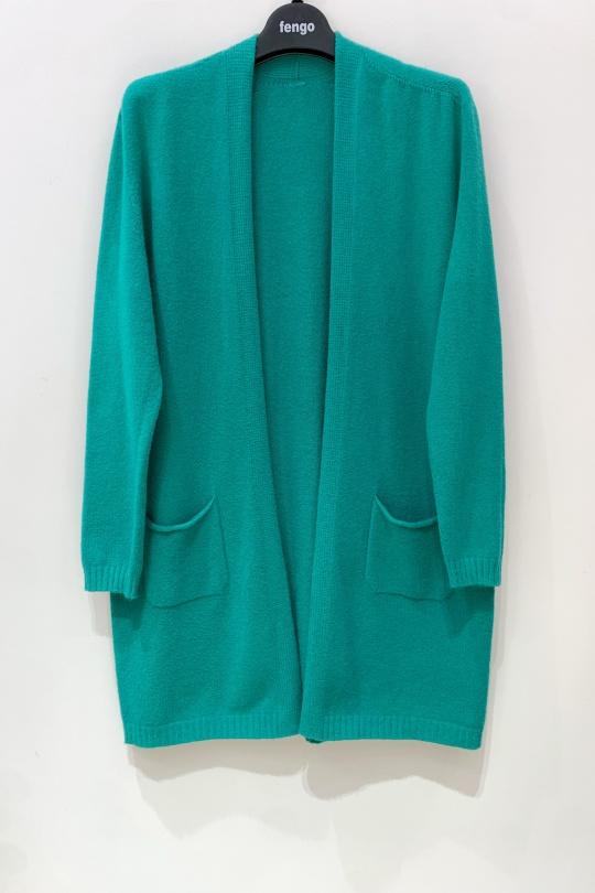Gilets Femme Vert émeraude Pretty Collection GILET3D-024 Efashion Paris
