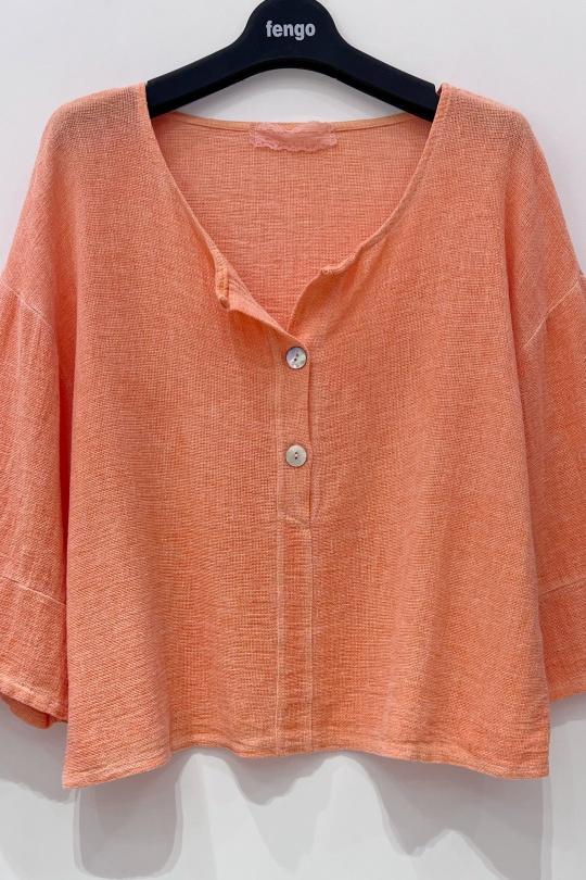Blouses Femme Orange Pretty Collection BLOUSE-LC-2BT9186 Efashion Paris