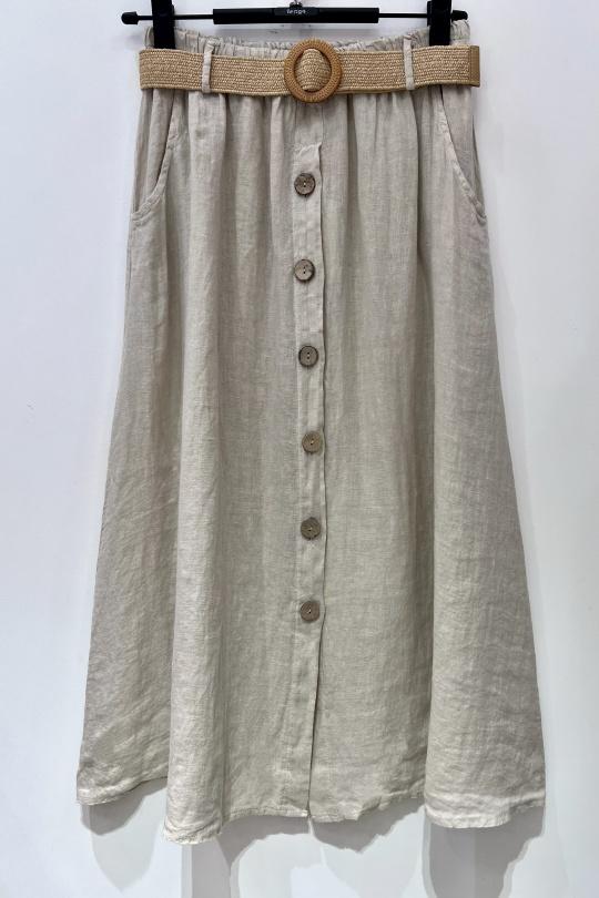Jupes Femme Beige Pretty Collection JUPE-LIN Efashion Paris