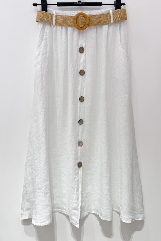 Jupes Femme Blanc Pretty Collection JUPE-LIN Efashion Paris