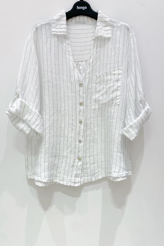 Chemises Femme Blanc Pretty Collection CHEMISE-CHIARA Efashion Paris