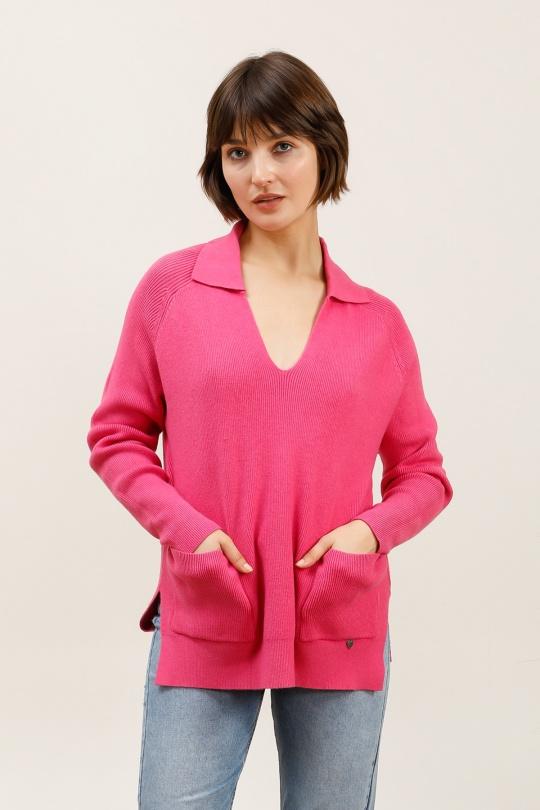 Pulls Femme Fuchsia/Rose Pretty Collection PULL-2739 Efashion Paris