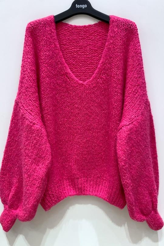 Maglioni Donna Fuchsia/Pink Pretty Collection PULL-LAINE-25WLAOV Efashion Paris