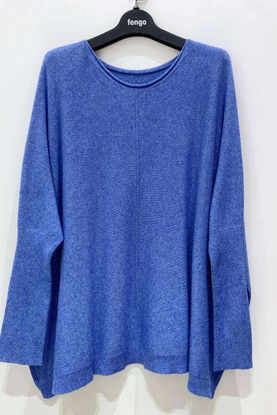 Tuniques Femme Bleu royal Pretty Collection PULL-TUNIQUE-24W8097 Efashion Paris