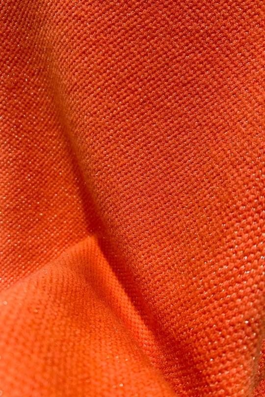 Gilets Femme Orange Pretty Collection GILET-8717LUREX Efashion Paris