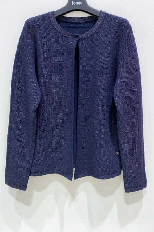 Gilets Femme Orange Pretty Collection GILET-8717LUREX Efashion Paris