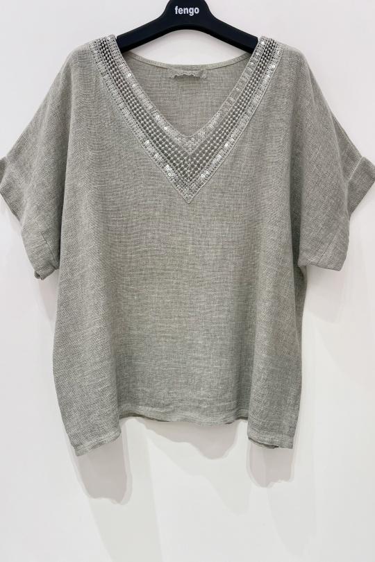 Tops Femme Fuchsia/Rose Pretty Collection BLOUSE-LC-SEQUINS Efashion Paris