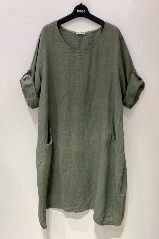 Robes mi-longues Femme Fuchsia/Rose Pretty Collection ROBE-LIN-2P Efashion Paris