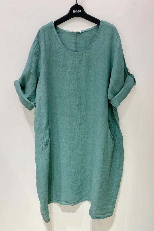 Robes mi-longues Femme Fuchsia/Rose Pretty Collection ROBE-LIN-2P Efashion Paris