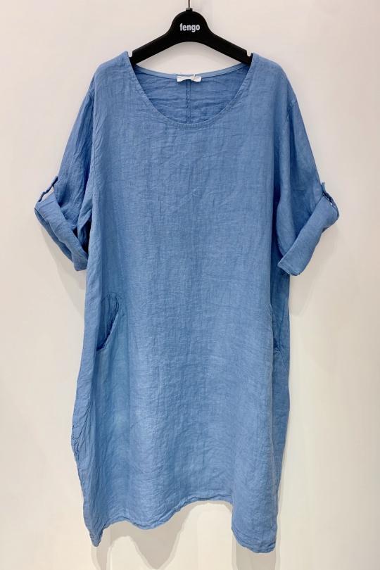 Robes mi-longues Femme Fuchsia/Rose Pretty Collection ROBE-LIN-2P Efashion Paris