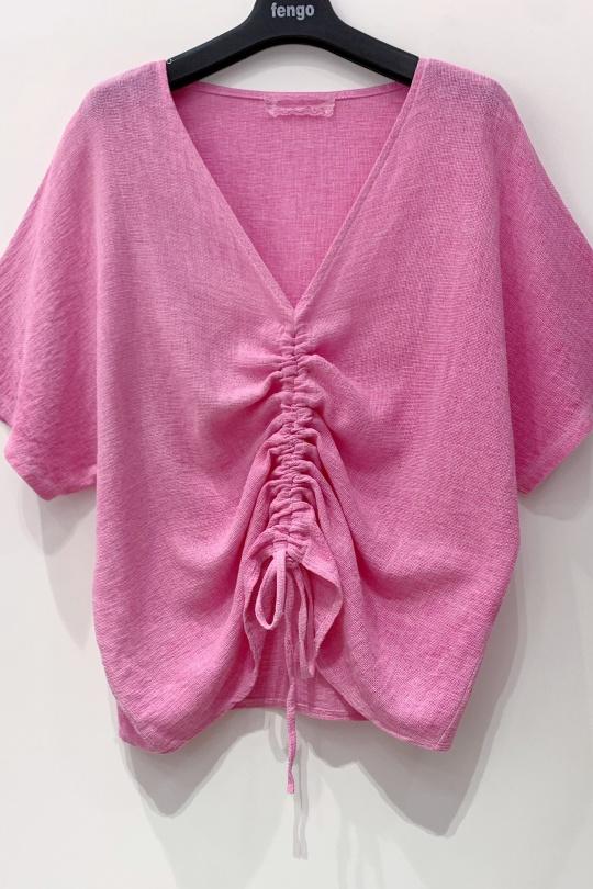 Tops Femme Fuchsia/Rose Pretty Collection TOP-LC-6883 Efashion Paris