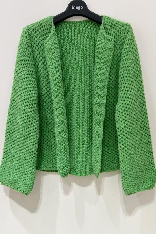 Cardigans Women Fuchsia/Pink Pretty Collection VESTE-LAINE-MOHAIR Efashion Paris