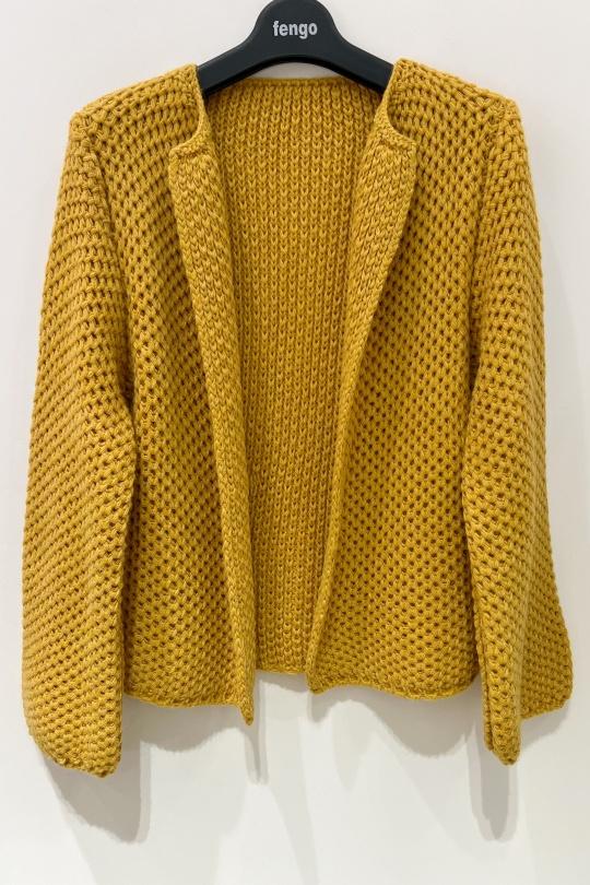 Cardigans Women Fuchsia/Pink Pretty Collection VESTE-LAINE-MOHAIR Efashion Paris