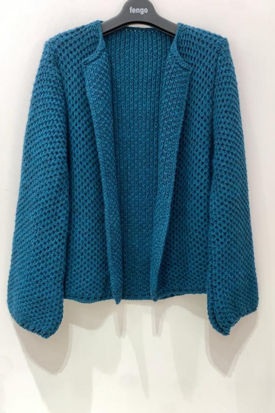 Cardigans Women Fuchsia/Pink Pretty Collection VESTE-LAINE-MOHAIR Efashion Paris