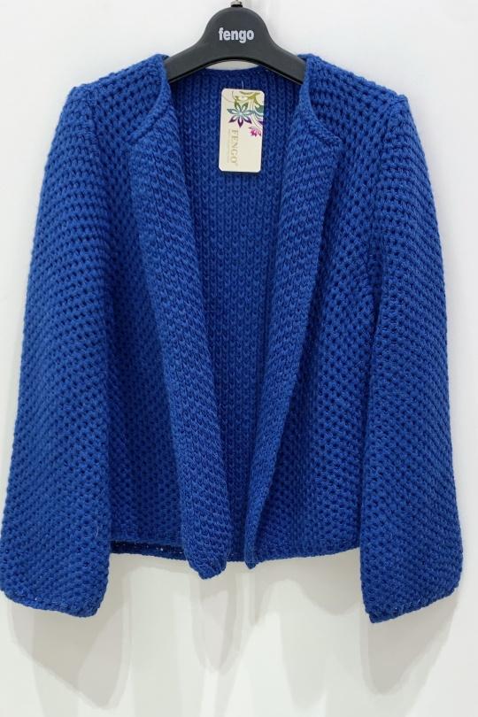 Cardigans Women Fuchsia/Pink Pretty Collection VESTE-LAINE-MOHAIR Efashion Paris