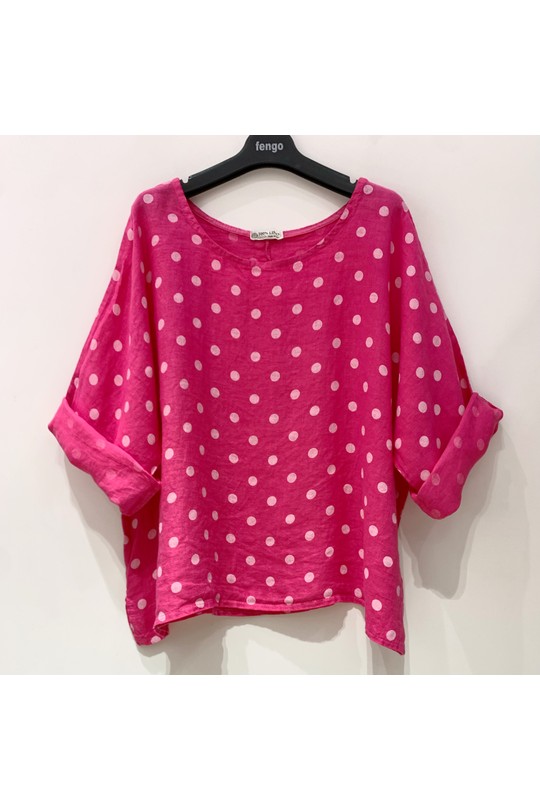 Tops Femme Bleu ciel Pretty Collection TOP-LIN-Layla1 Efashion Paris