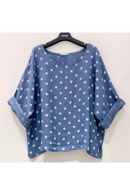 Tops Femme Bleu ciel Pretty Collection TOP-LIN-Layla1 Efashion Paris