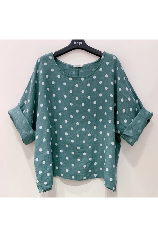 Tops Femme Bleu ciel Pretty Collection TOP-LIN-Layla1 Efashion Paris