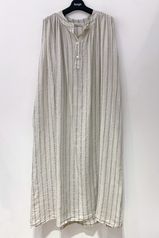 Robes longues Femme Blanc Pretty Collection Robe-lin-RY-554A Efashion Paris