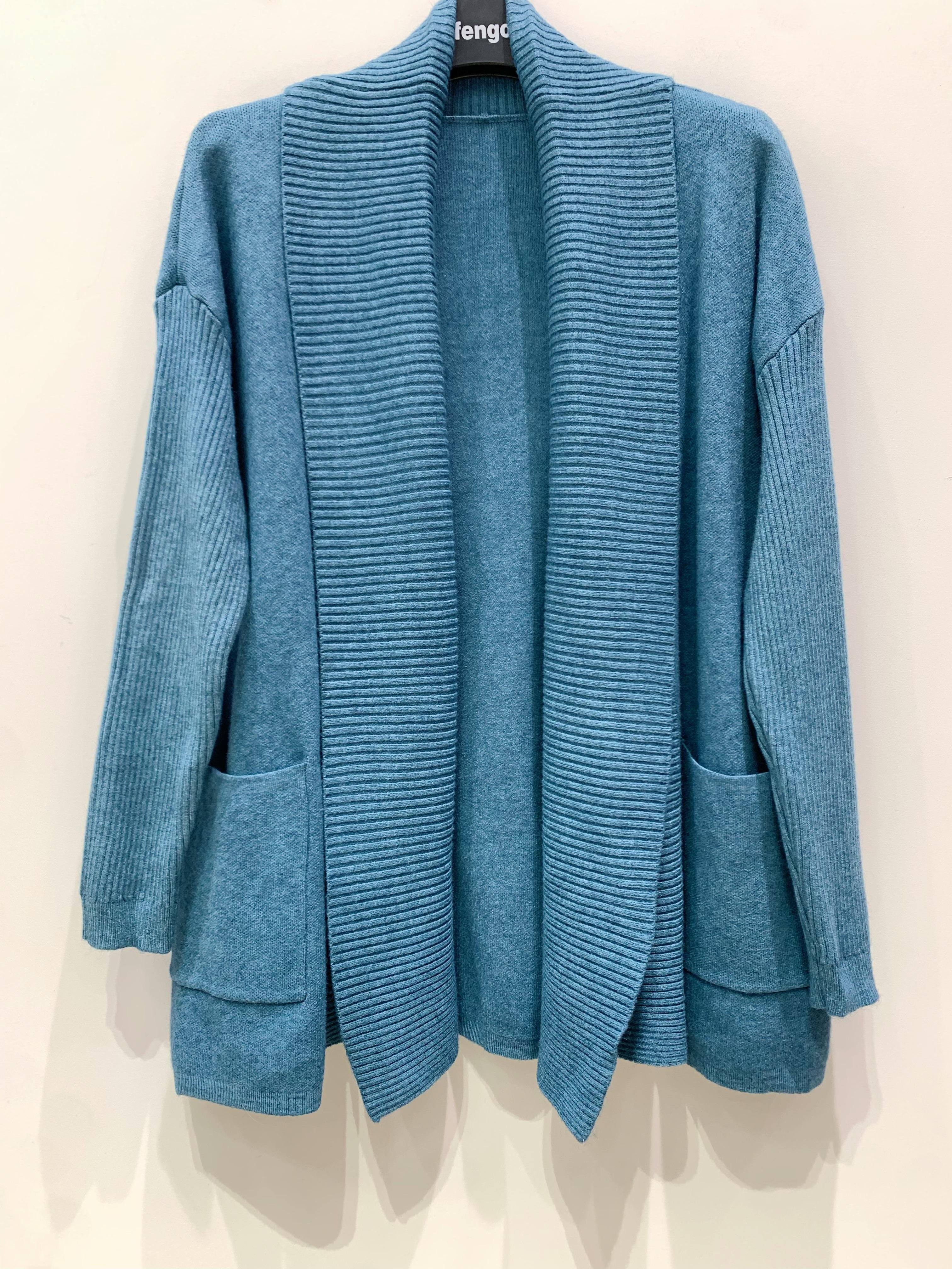 GILET-035--BLEU CANARD