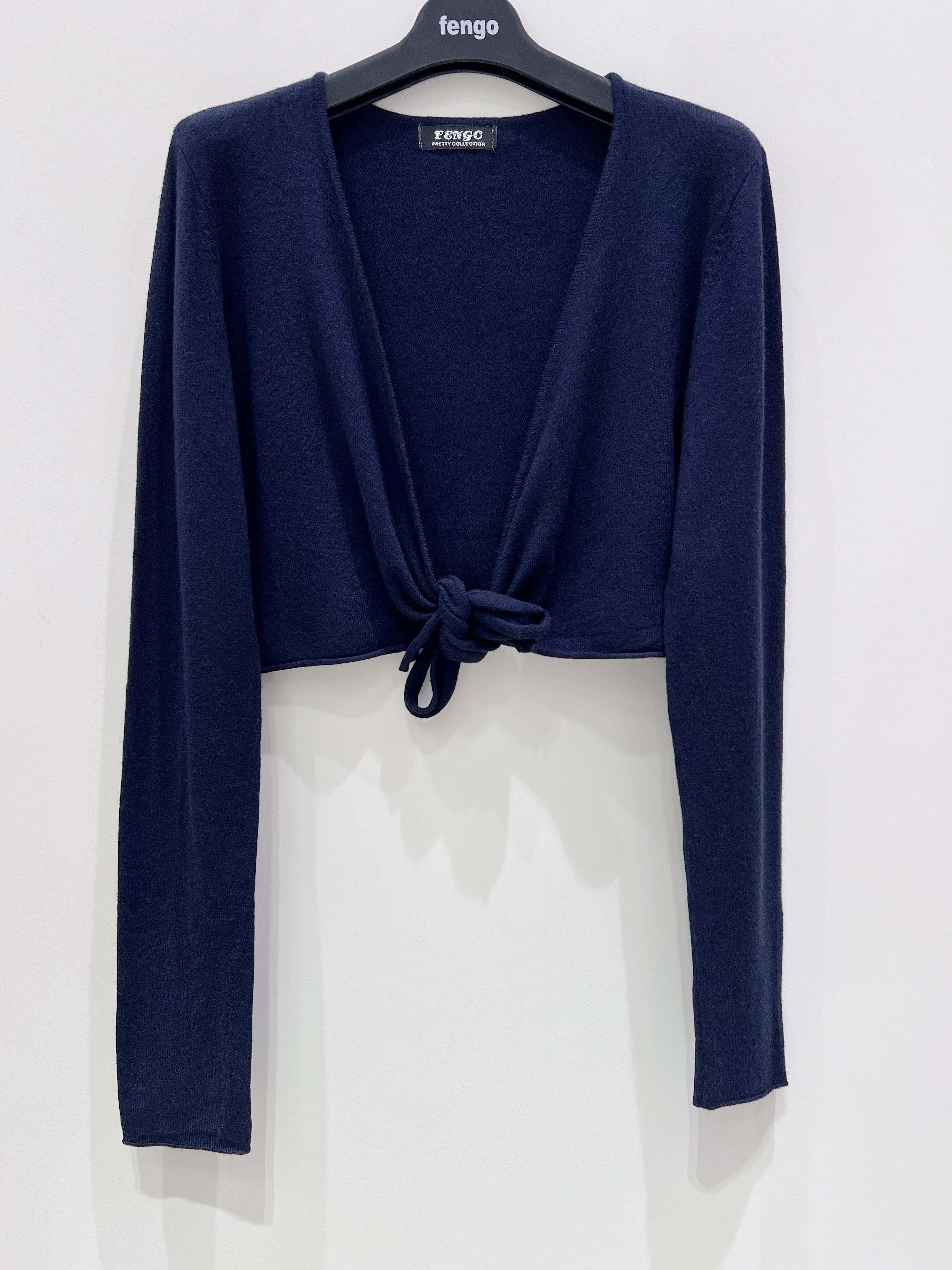 Gilets Femme Bleu marine Pretty Collection BOLÉRO #c Efashion Paris