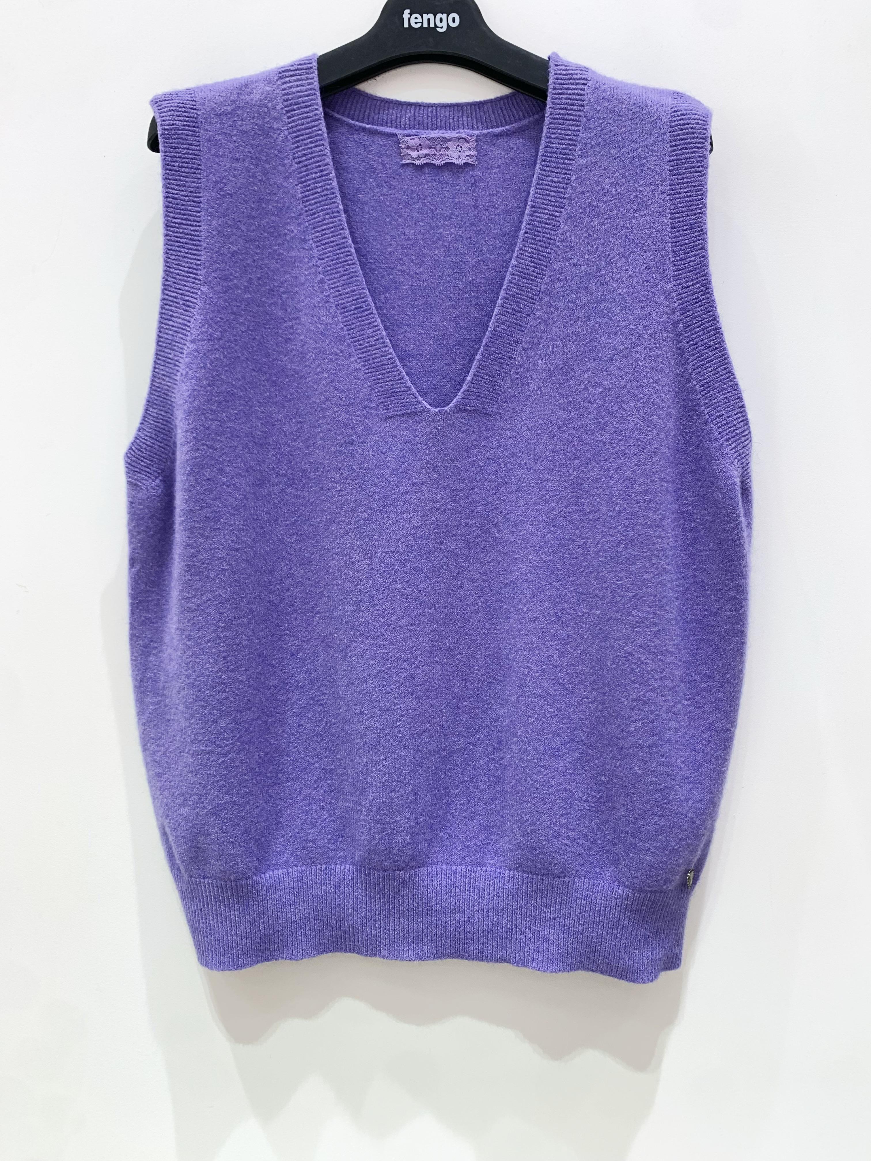 Pulls Femme Lavande Pretty Collection PULL-2145SANS-MANCHES #c Efashion Paris