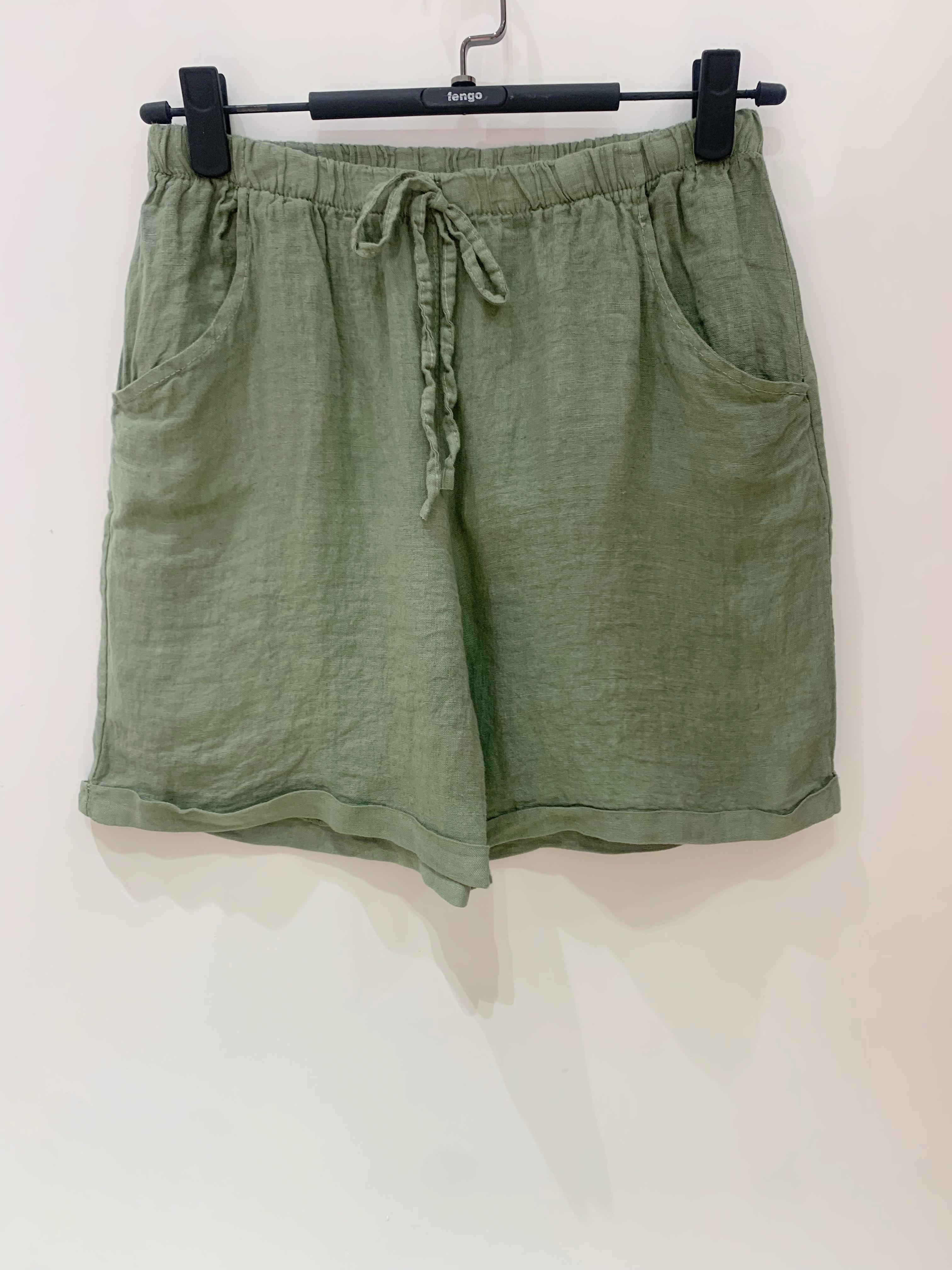 Shorts Femme Kaki Pretty Collection SHORT-LIN #c Efashion Paris