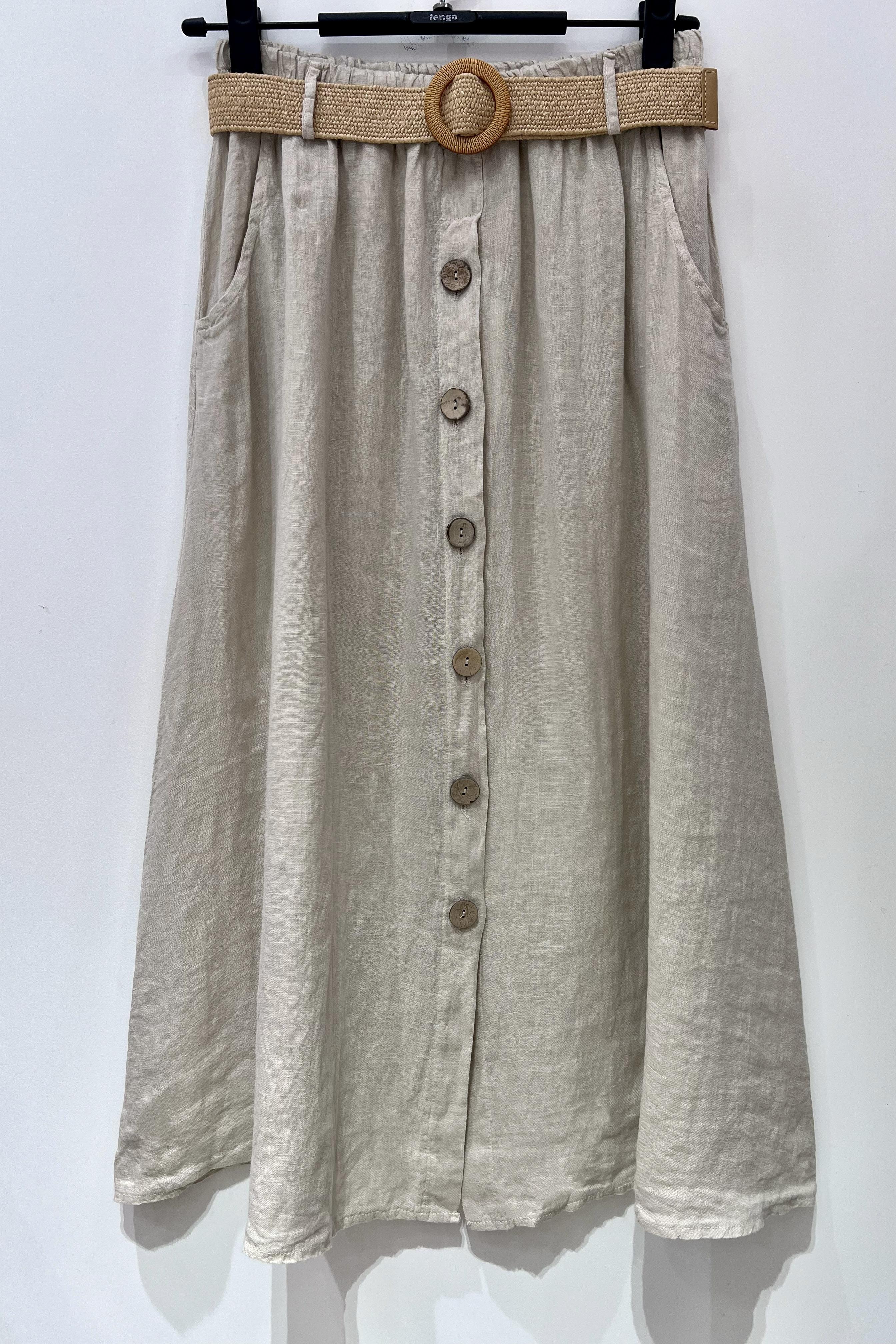 Jupes Femme Beige Pretty Collection JUPE-LIN #c Efashion Paris