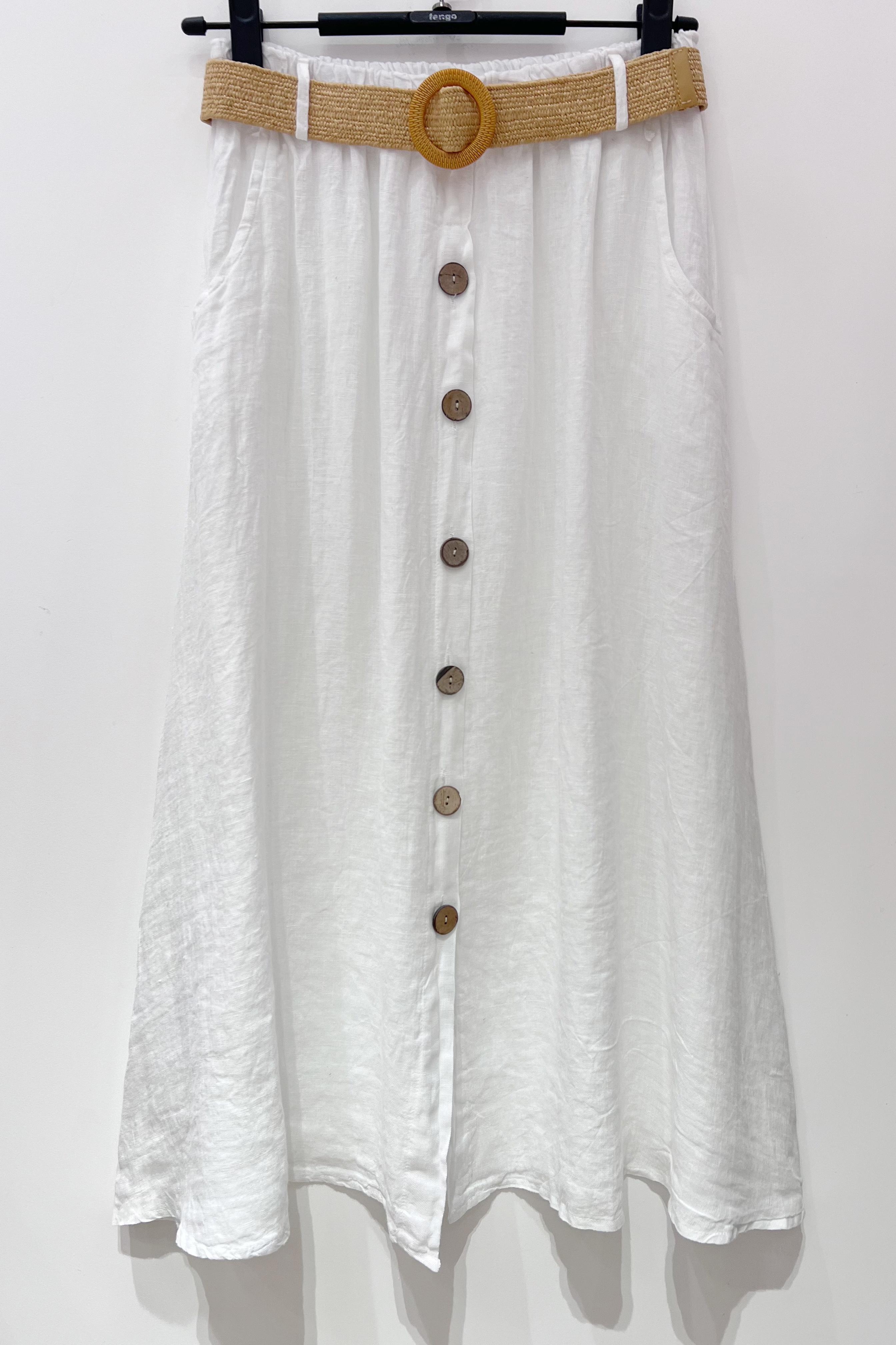 Jupes Femme Blanc Pretty Collection JUPE-LIN #c Efashion Paris