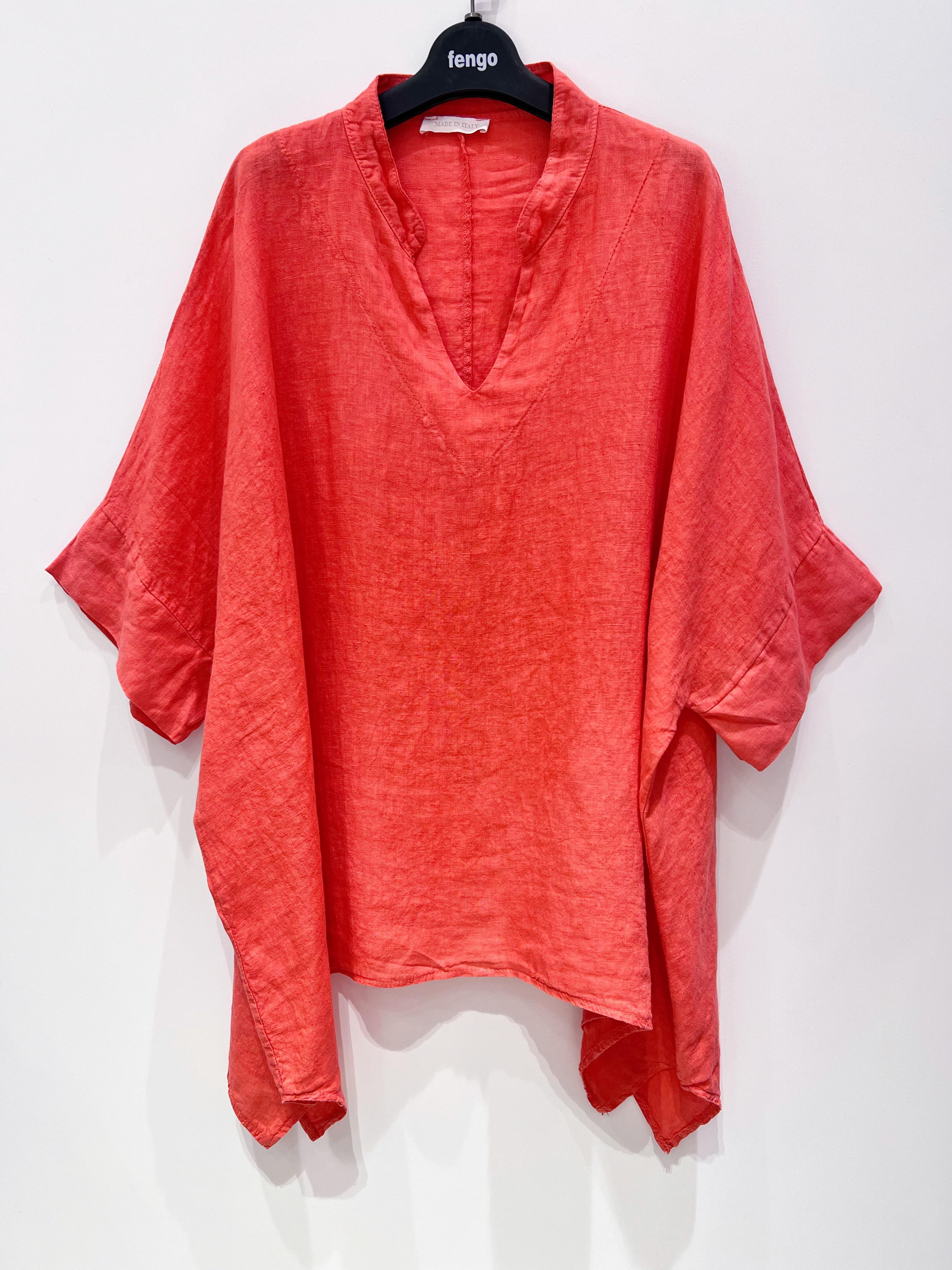 Tuniques Femme Corail Pretty Collection TUNIQUE-LIN-PALOMA #c Efashion Paris