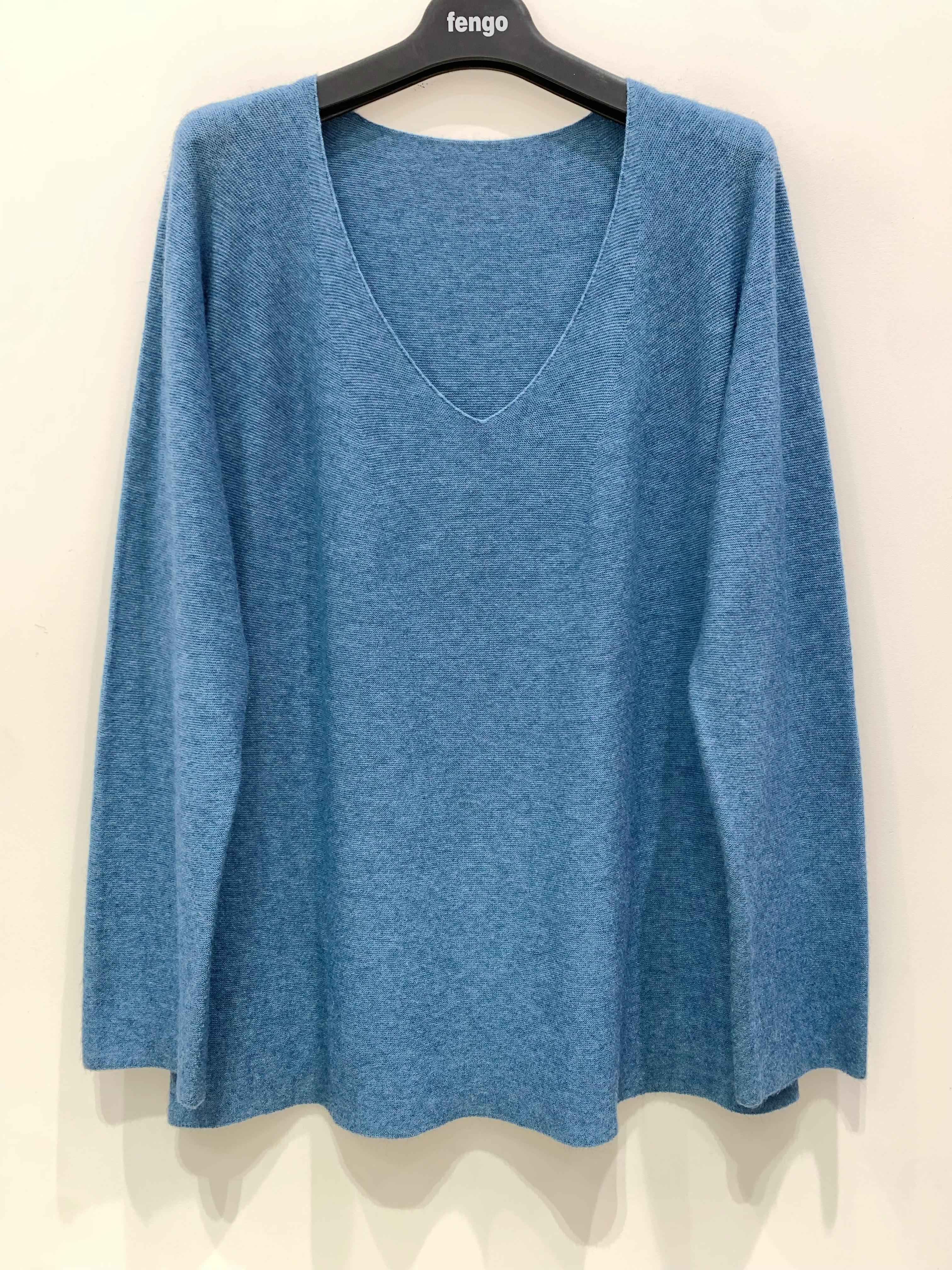 Jumpers Women Peacock blue Pretty Collection PULL3D-COLV-093 #c Efashion Paris