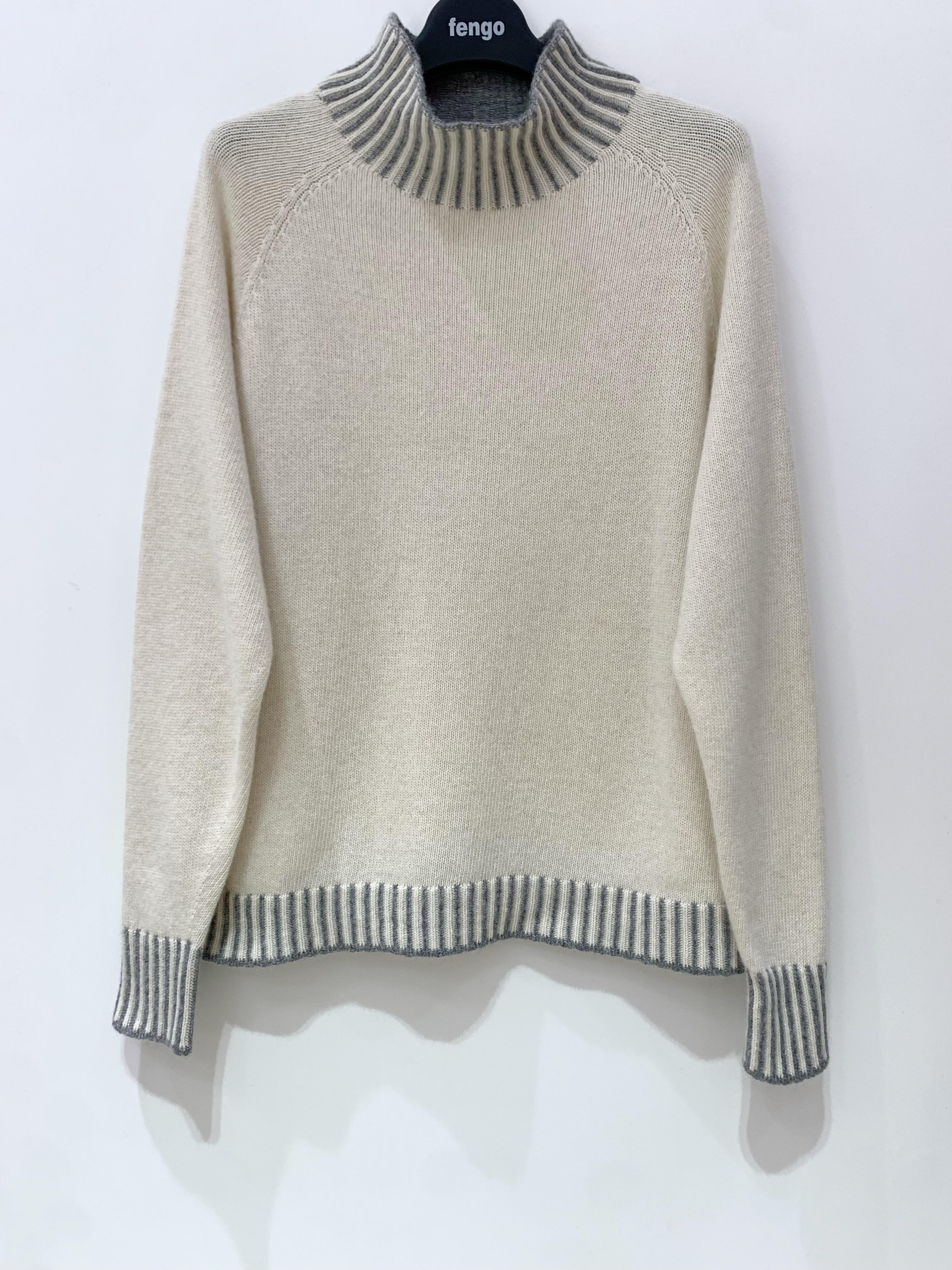 PULL-3D-LAINE/CACHEMIRE-CA25-BEIGE