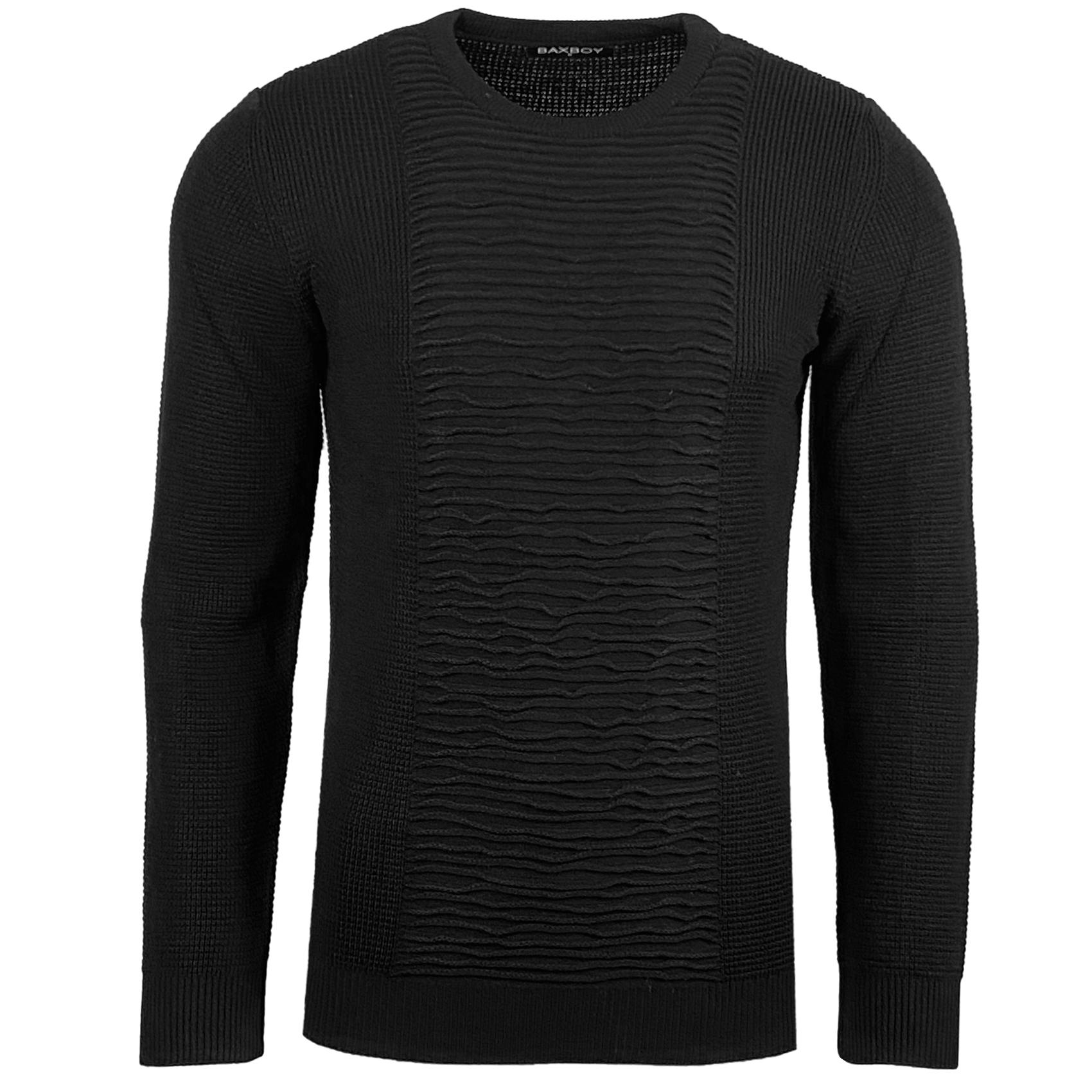 Pulls Homme Noir SUBLIMINAL MODE 1881-NOIR #c Efashion Paris