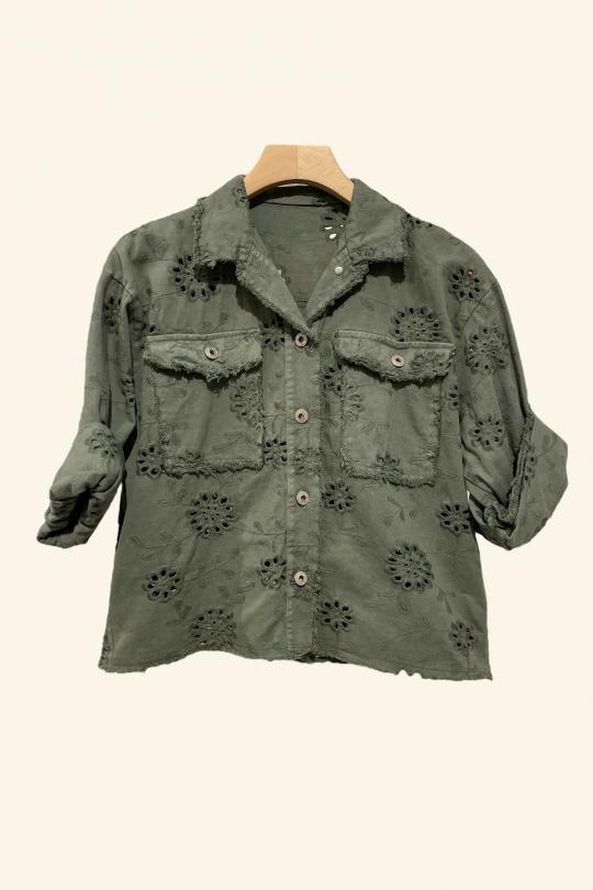 Jackets Women Khaki Nota bene 62092 Efashion Paris