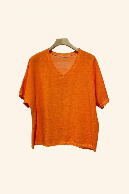 T-shirts Women Orange Nota bene 61371 Efashion Paris