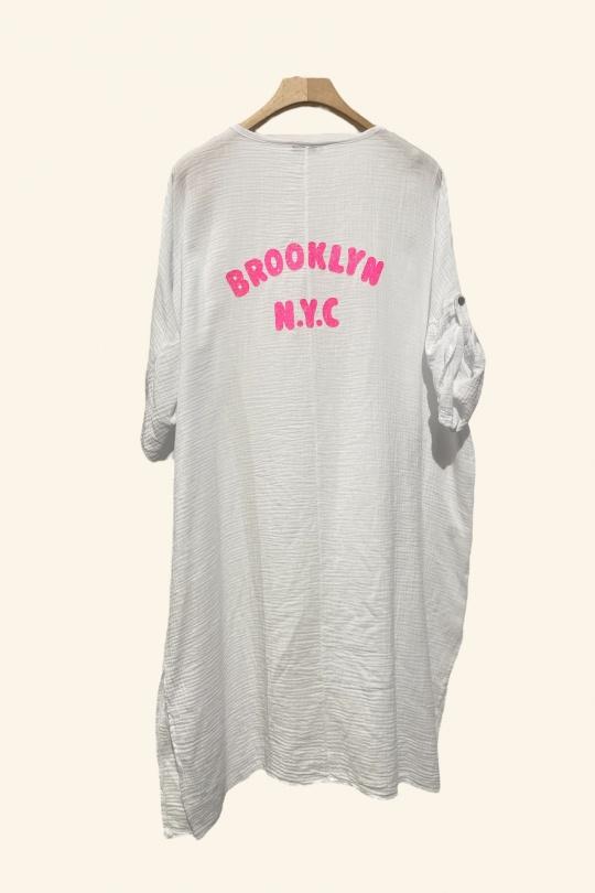 Robes mi-longues Femme Blanc Nota bene 488R Efashion Paris