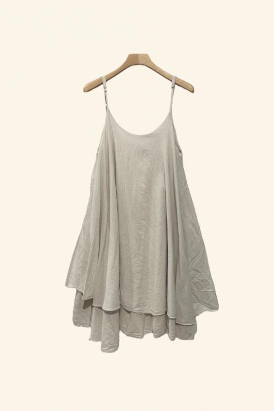 Robes mi-longues Femme Beige Nota bene 5109 Efashion Paris