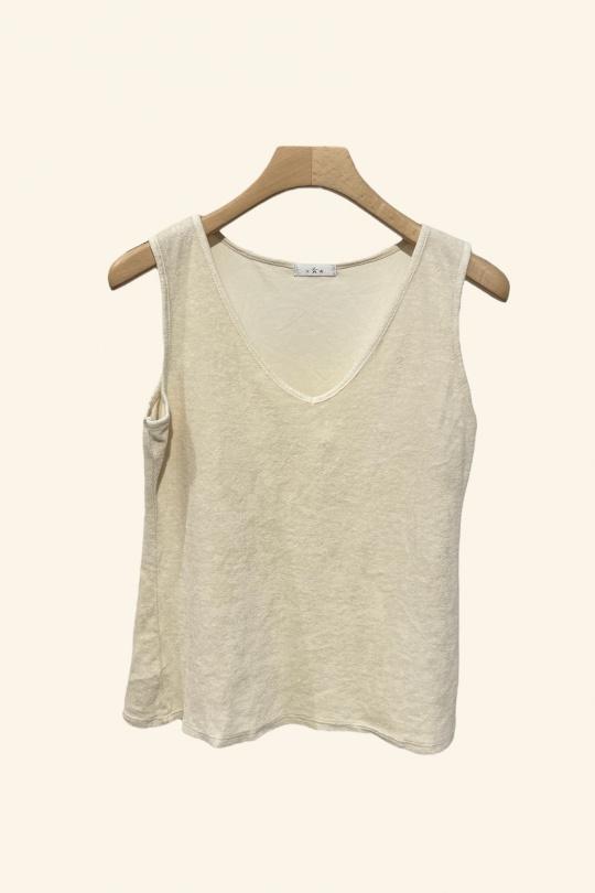 Canotte Donna Cream Nota bene 7372 Efashion Paris