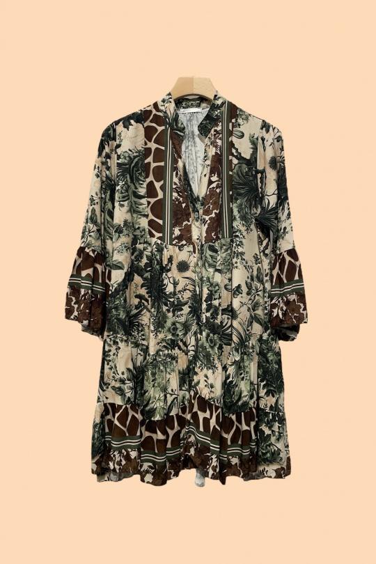 Robes courtes Femme Kaki Nota bene 9802 Efashion Paris