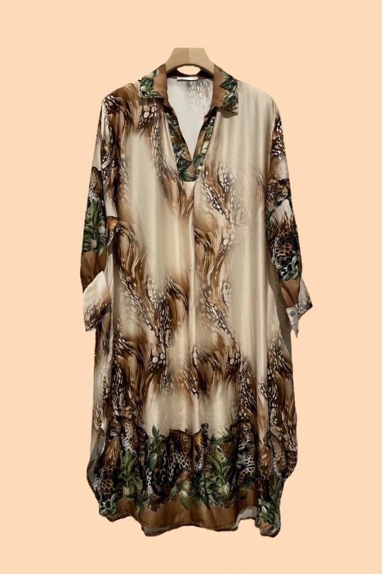 Midi dresses Women Beige Nota bene 2309RS Efashion Paris