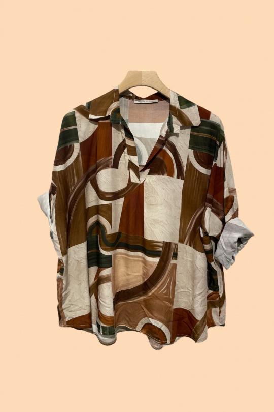 Blouses Women Beige Nota bene 4095C Efashion Paris