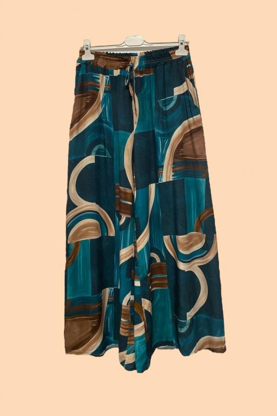 Pantalones Mujer Petrol blue Nota bene 3718P-1 Efashion Paris